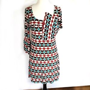 Vintage geometric knit dress